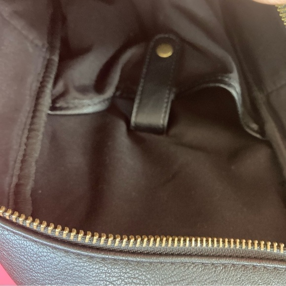 G.H. Bass and Company Small Black Faux Leather Backpack Daypack  12” x 9” - Picture 10 of 12